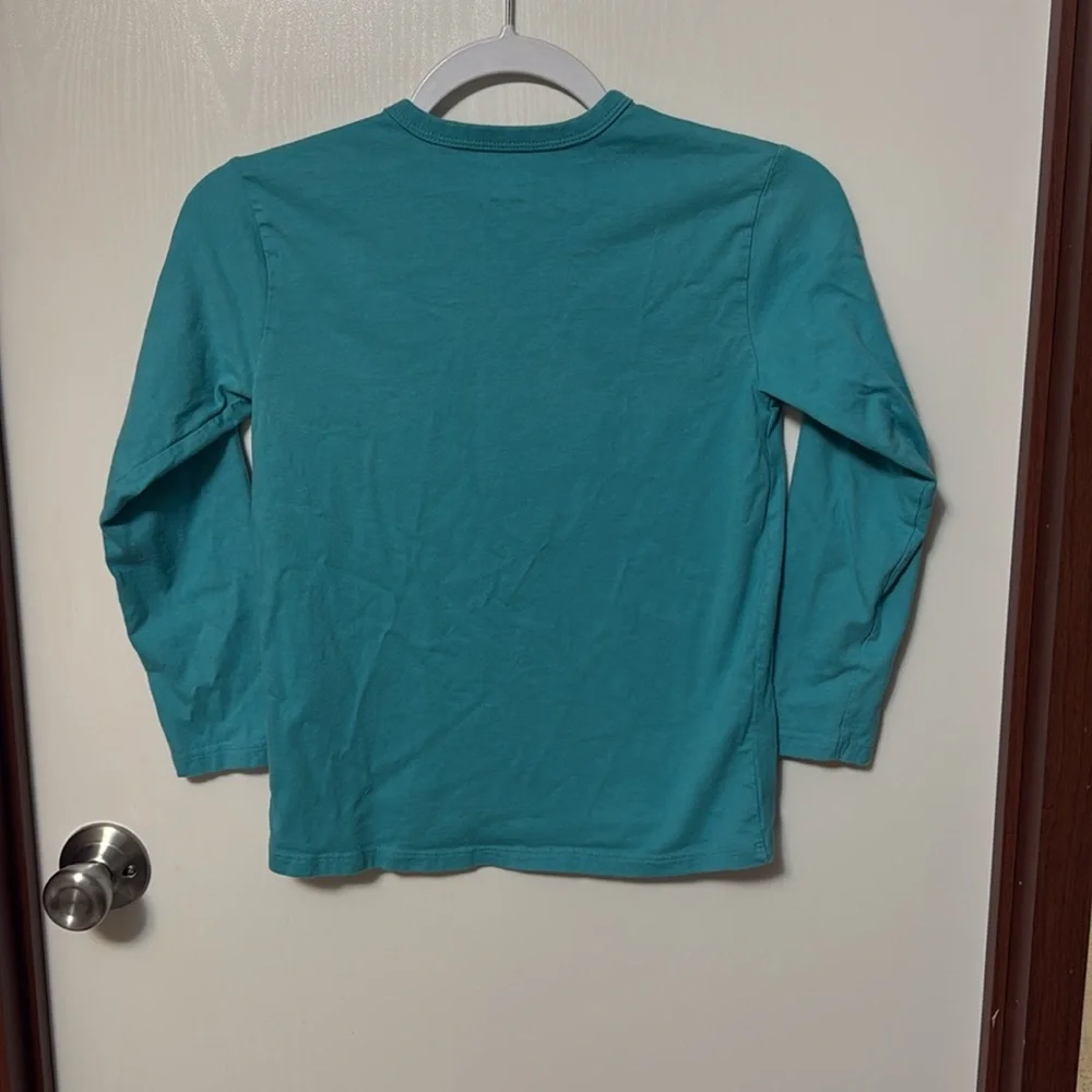 The Children's Place Teal Long Sleeve Shirt Size M (7-8)